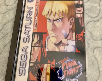 Final Fight Revenge, Sega Saturn, custom case w/inserts & foam READ Description!