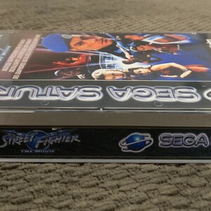 Street Fighter the movie, Sega Saturn PAL, custom case w/inserts & foam READ Description image 3