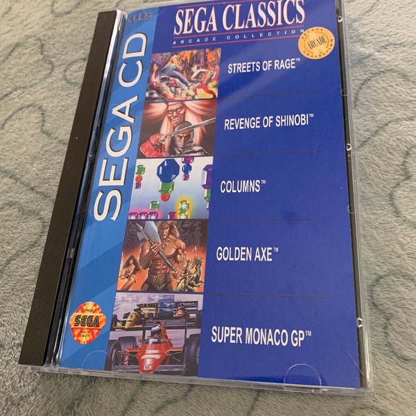 Sega Classics Arcade Collection, Sega CD, custom case w/inserts & foam READ Description!