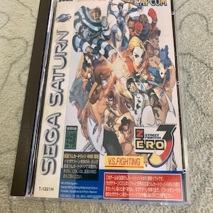 Street Fighter Zero 3, Sega Saturn, custom case w/inserts & foam READ Description!