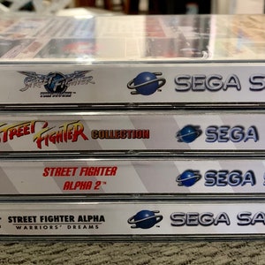 Street fighter collection, Sega Saturn, ARTWORK ONLY option available READ Description image 4