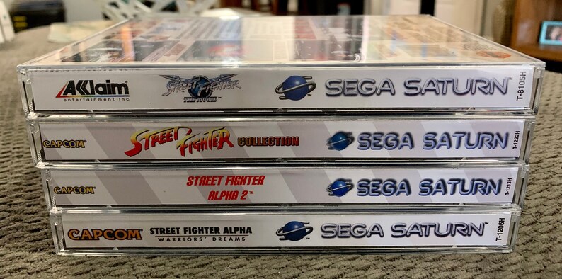 Street fighter collection, Sega Saturn, ARTWORK ONLY option available READ Description image 4