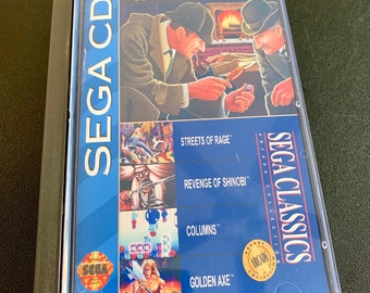 Sega CD, Sherlock Holmes Vol 1, Custom case/artwork/foam READ Description!