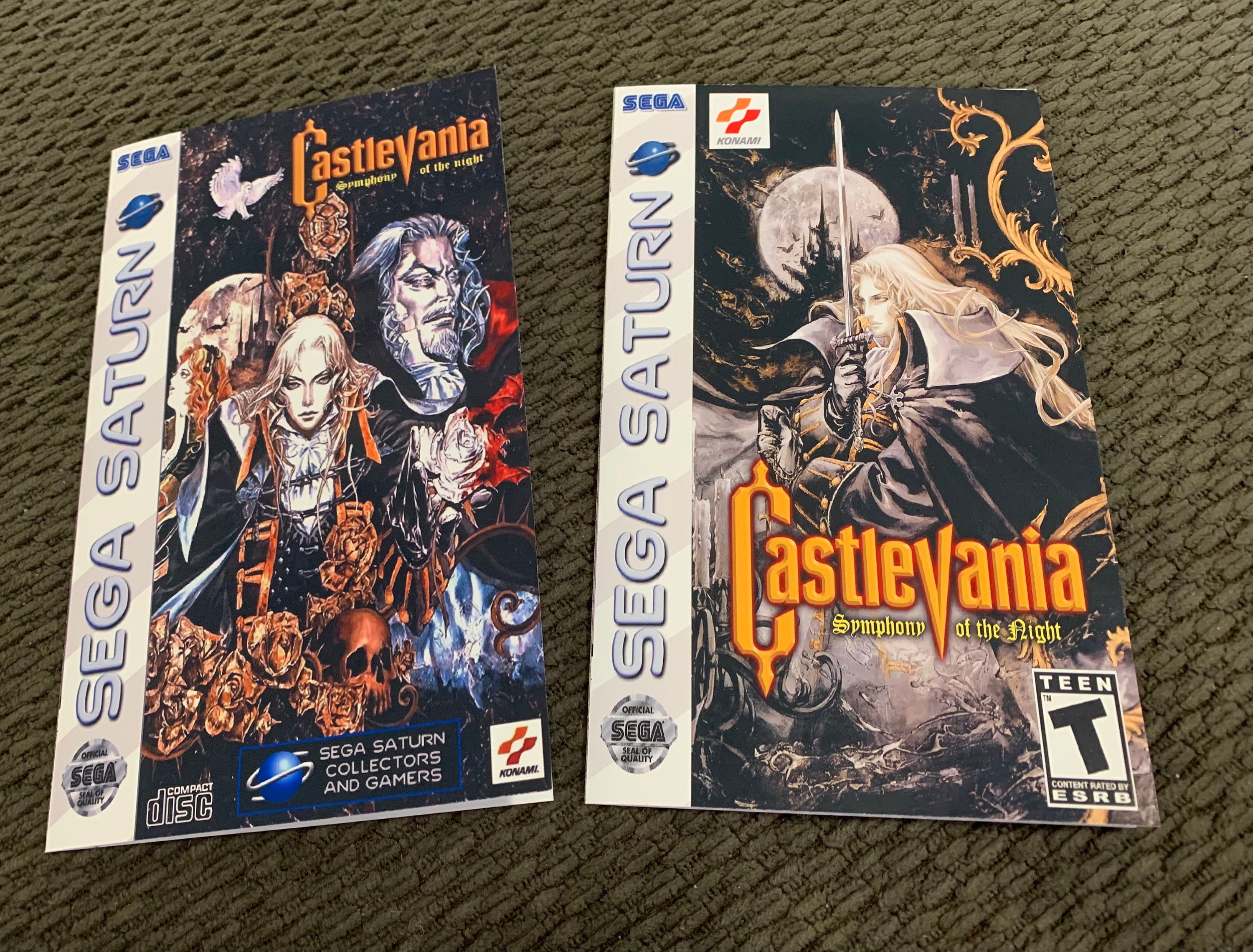 Castlevania Symphony of the Night Sega Saturn, Custom Case W
