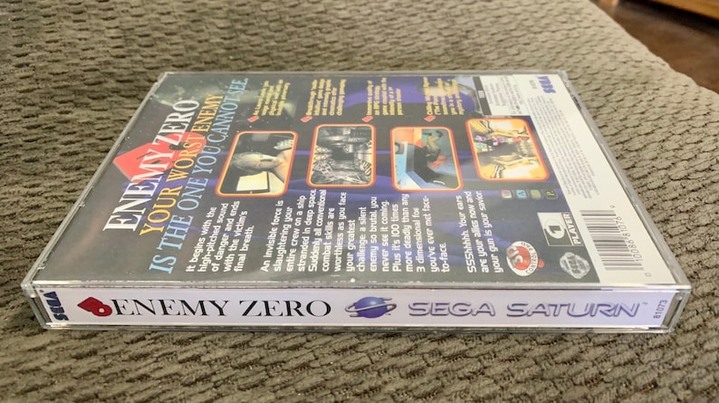 Enemy Zero, Sega Saturn, custom case w/inserts & foam READ Description image 4