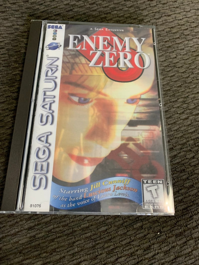 Enemy Zero, Sega Saturn, custom case w/inserts & foam READ Description image 1