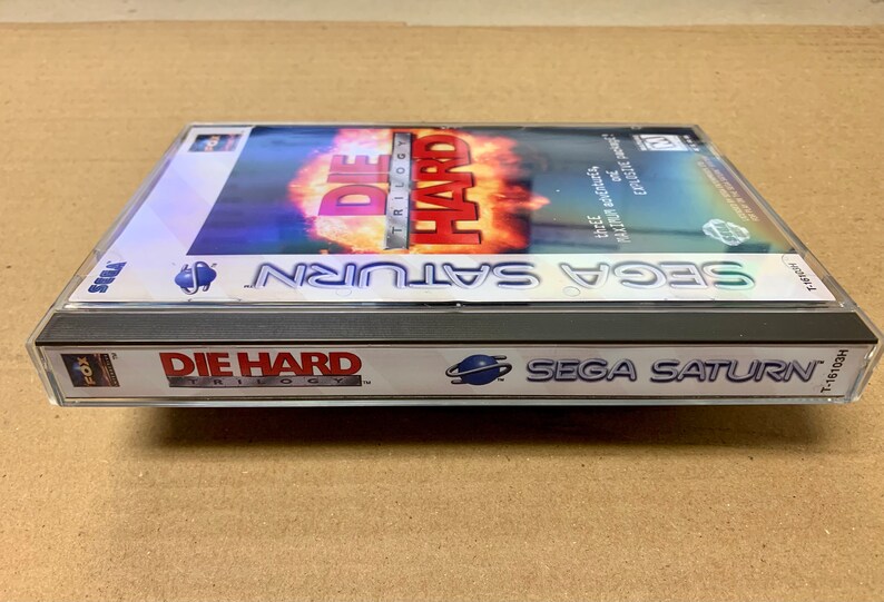 Die Hard Trilogy, Sega Saturn, custom case w/inserts & foam READ Description image 3