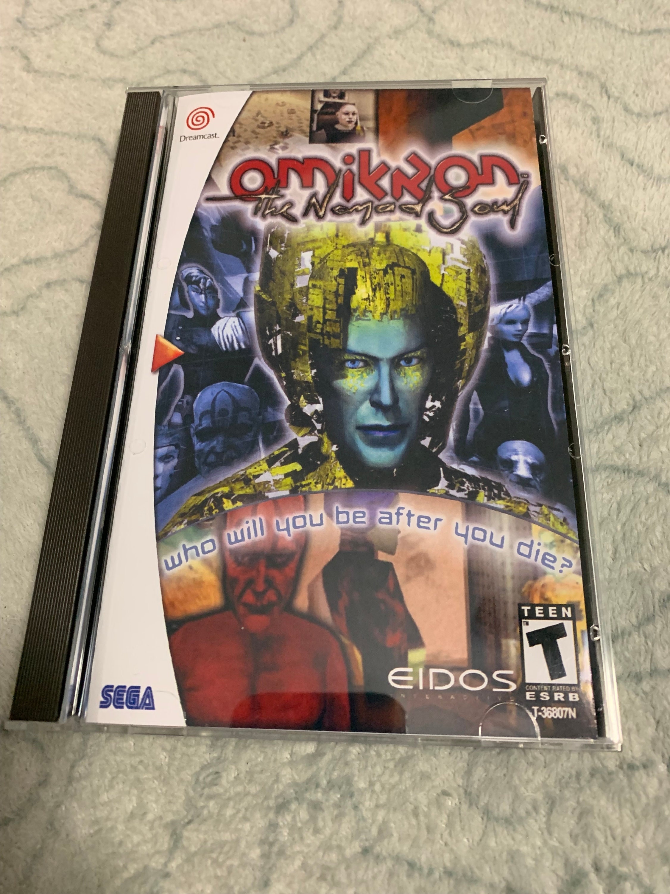 Omikron the Nomad Soul, Sega Dreamcast, Custom Long Box Case W 
