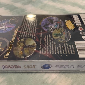 Panzer Dragoon Saga, Sega Saturn, custom case w/inserts, foam & CD sleeves READ Description image 4