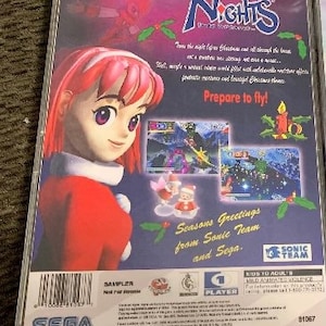 Christmas Nights into Dreams, Sega Saturn, custom case w/inserts & foam READ Description image 2