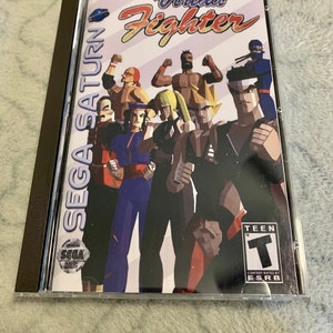 Virtua Fighter, Sega Saturn, custom case w/inserts & foam READ Description!