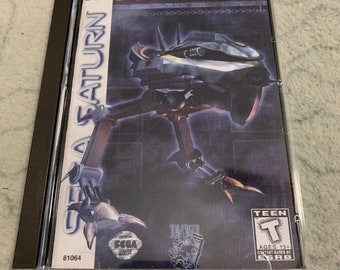 Amok, Sega Saturn, custom case w/inserts & foam READ Description!