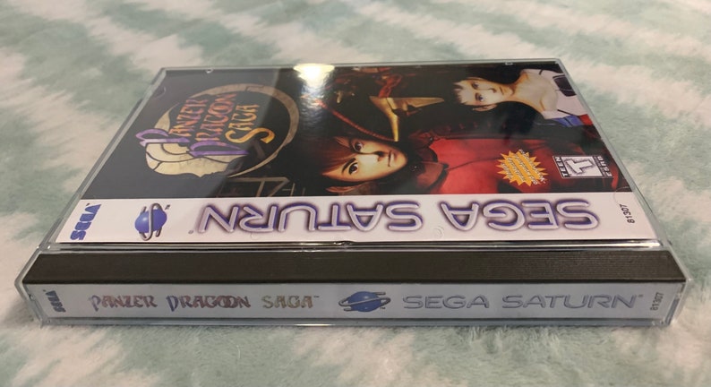 Panzer Dragoon Saga, Sega Saturn, custom case w/inserts, foam & CD sleeves READ Description image 3