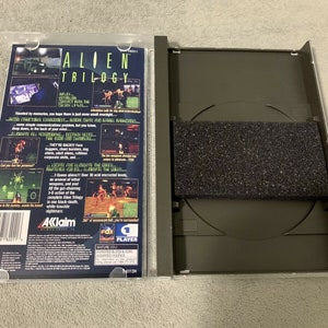 Alien Trilogy, Sega Saturn, custom case w/inserts & foam READ Description image 5