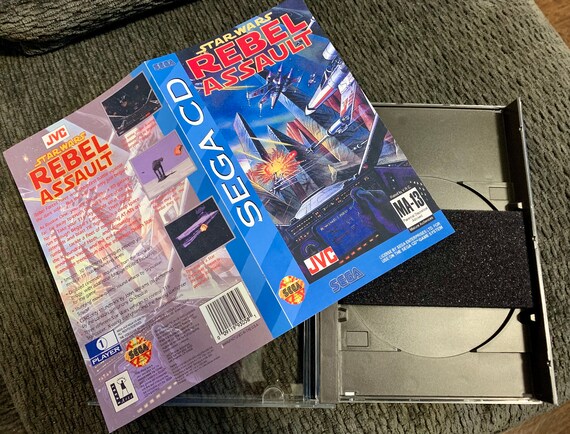 Star Wars Rebel Assault, Sega CD, Custom Case W/inserts  display picture 1