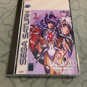 Langrisser 5, Sega Saturn, custom case w/inserts & foam, FREE shipping! READ Description!