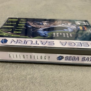 Alien Trilogy, Sega Saturn, custom case w/inserts & foam READ Description imagem 3