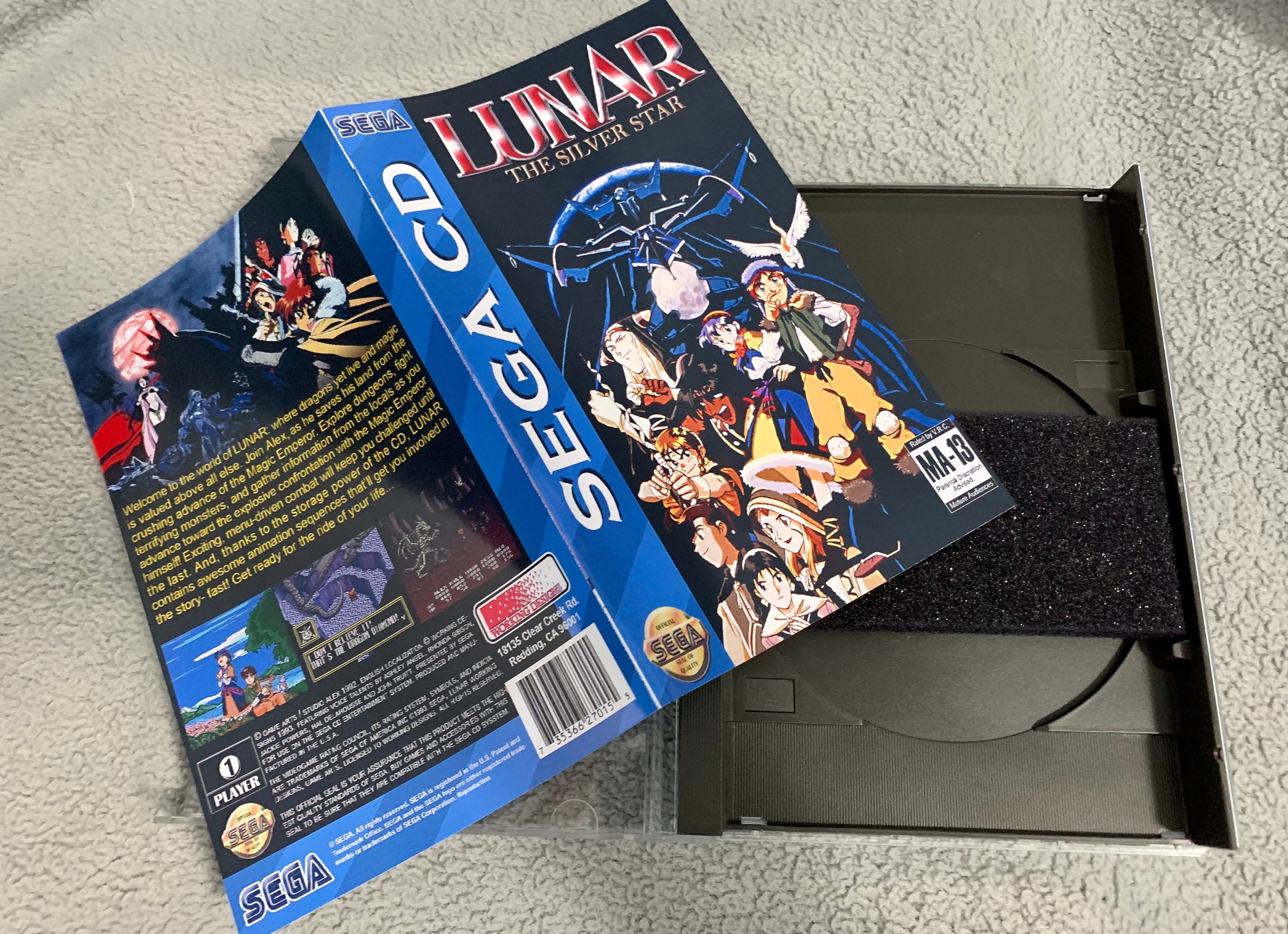 【B2】LUNAR THE SILVER STAR メガCD ポスター Amazon | LUNAR ルナ ザ・シルバースター MCD 【メガドライブ