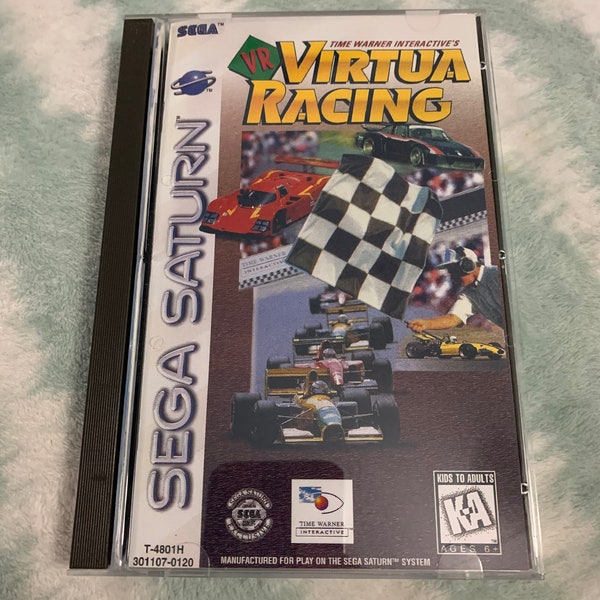 Virtua Racing, Sega Saturn, custom case w/inserts & foam READ Description!