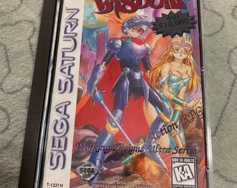 Shining Wisdom, Sega Saturn, custom case w/inserts & foam READ Description!