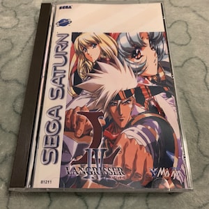 Langrisser 4, Sega Saturn, custom case w/inserts & foam, FREE shipping! READ Description!