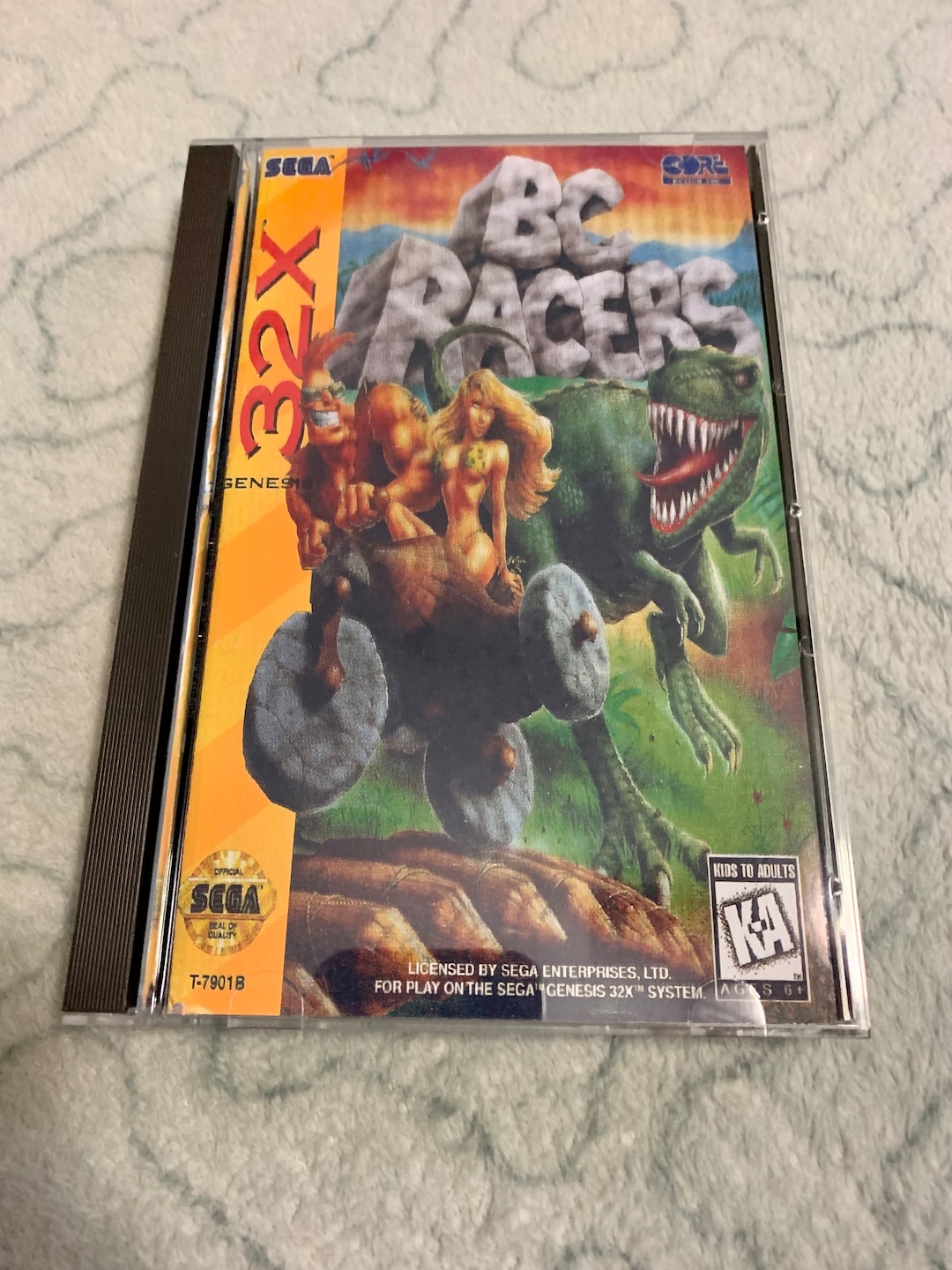 Bc Racers Cover BC Racers, Sega Genesis 32X, Custom Case W/inserts & Foam READ ...