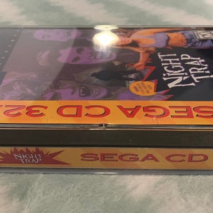 Night Trap Sega CD 32X, custom case w/inserts, foam & sleeve READ Description image 3
