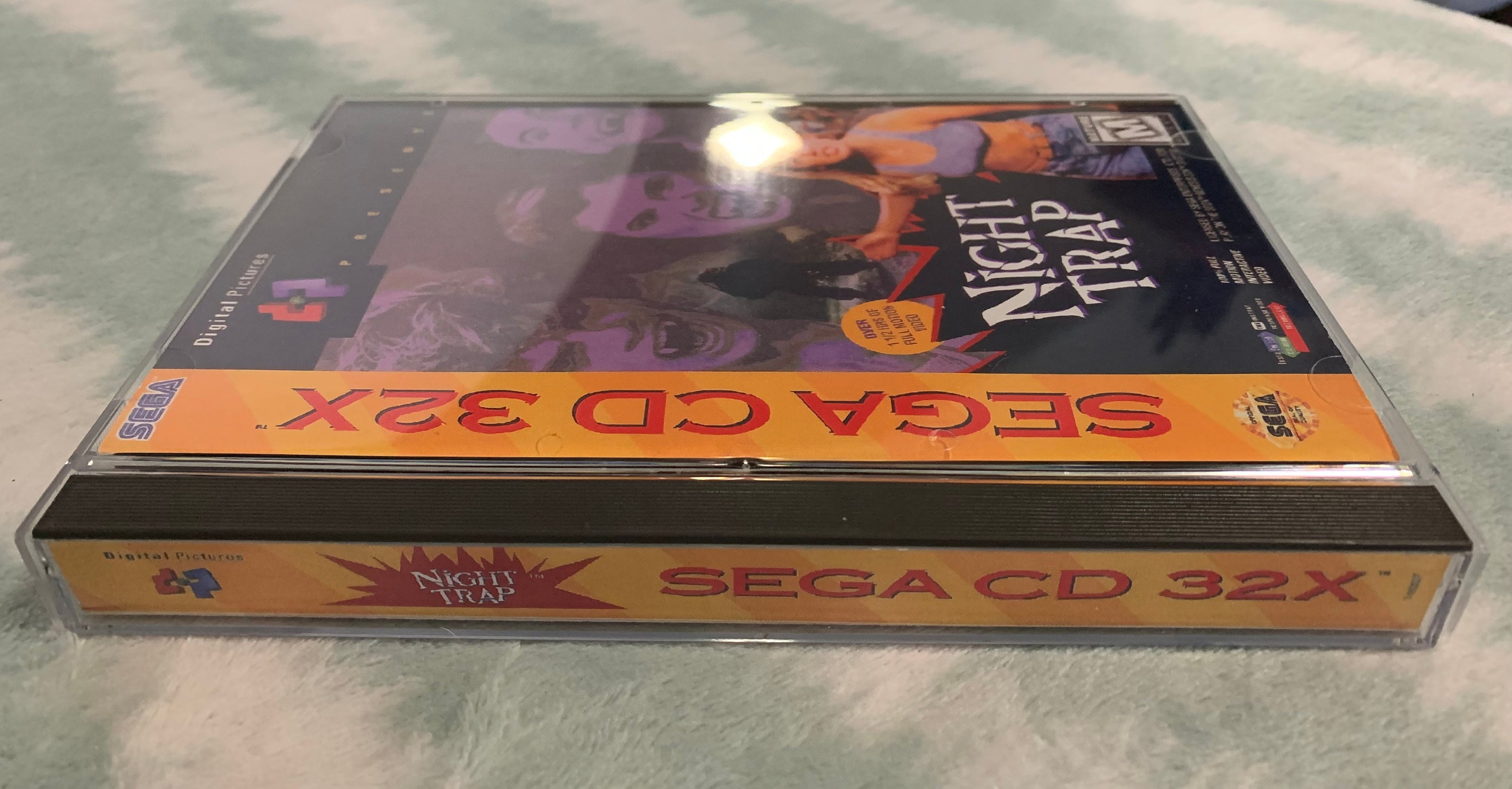 Night Trap Sega CD 32X, Custom Case W/inserts, Foam & Sleeve READ