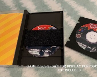 Night Trap Sega CD 32X, Custom Case W/inserts, Foam & Sleeve READ