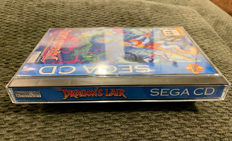Dragon's Lair, Sega CD, custom case w/inserts & foam READ Description image 3