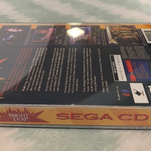 Night Trap Sega CD 32X, custom case w/inserts, foam & sleeve READ Description image 4
