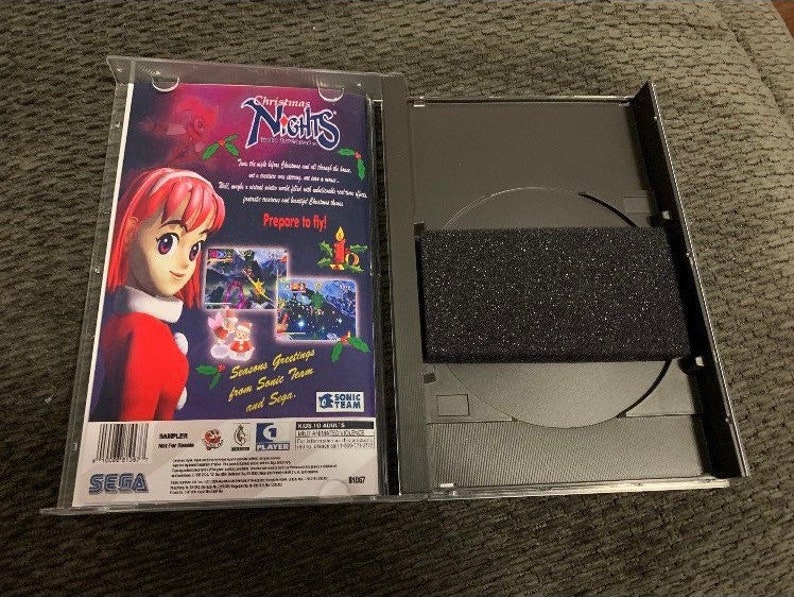 Christmas Nights into Dreams, Sega Saturn, custom case w/inserts & foam READ Description image 5