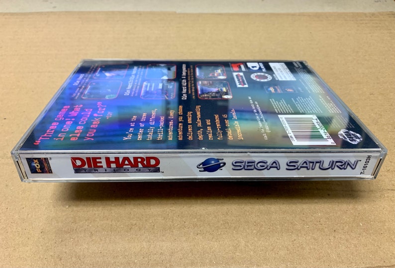 Die Hard Trilogy, Sega Saturn, custom case w/inserts & foam READ Description image 4