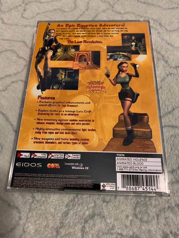 Tomb Raider the Last Revelation , Sega Dreamcast, Custom
