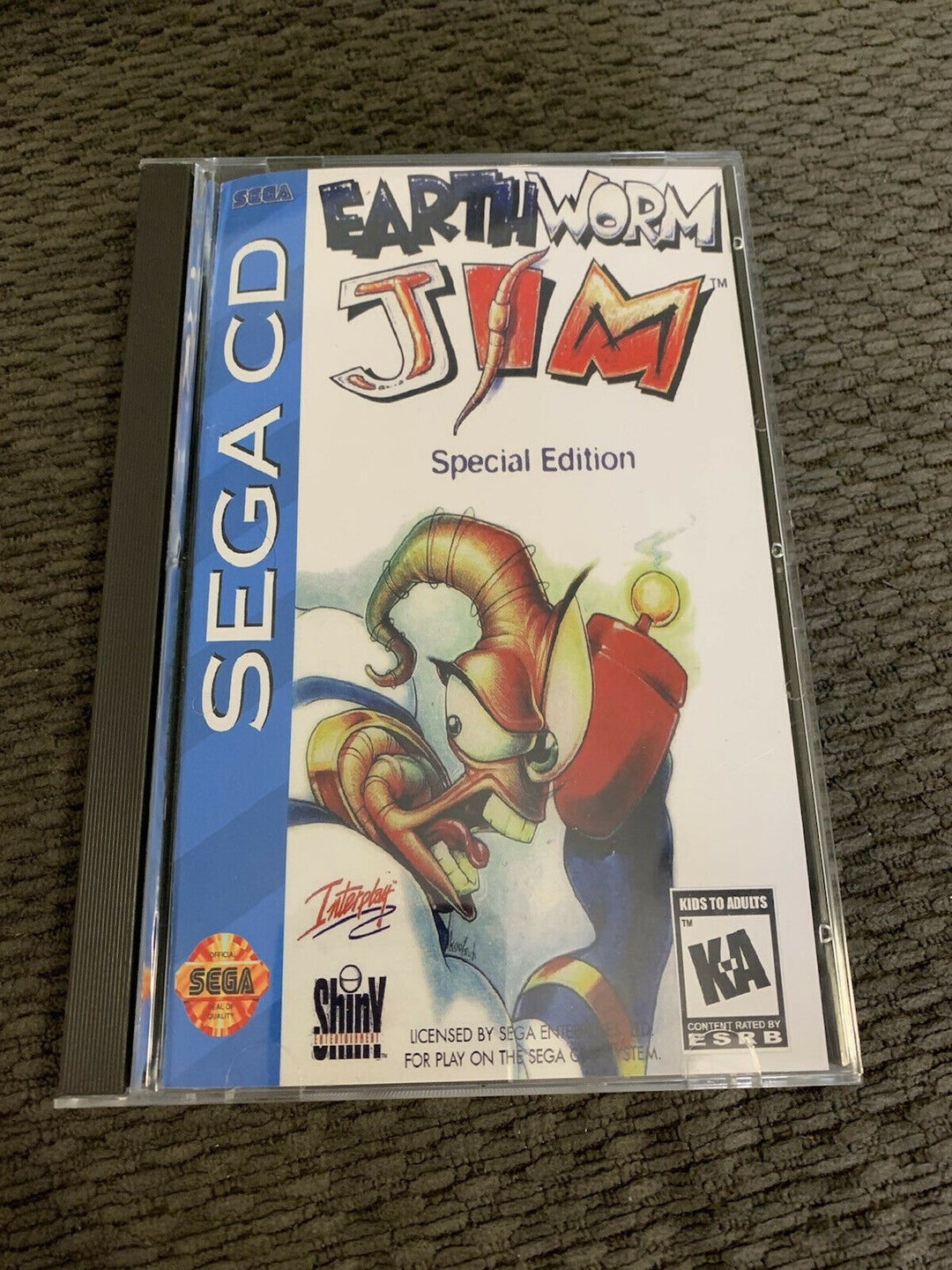 Earthworm Jim Special Edition, Sega CD, Custom Case W
