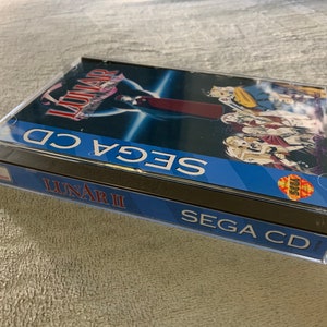 Lunar Eternal Blue, Sega CD, custom case w/inserts & foam READ Description!