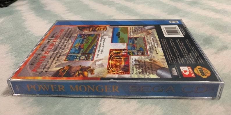 Power Monger, Sega CD, custom case w/inserts & foam READ Description image 4