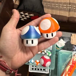 Small Cute Mushroom Storage Containers Mario