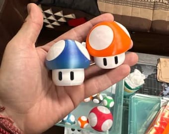 Small Cute Mushroom Storage Containers Mario