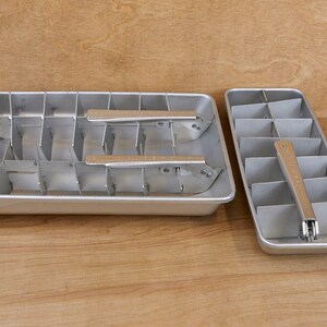 Antique Ice Cube Making Metal Trays Stock Photo - Download Image