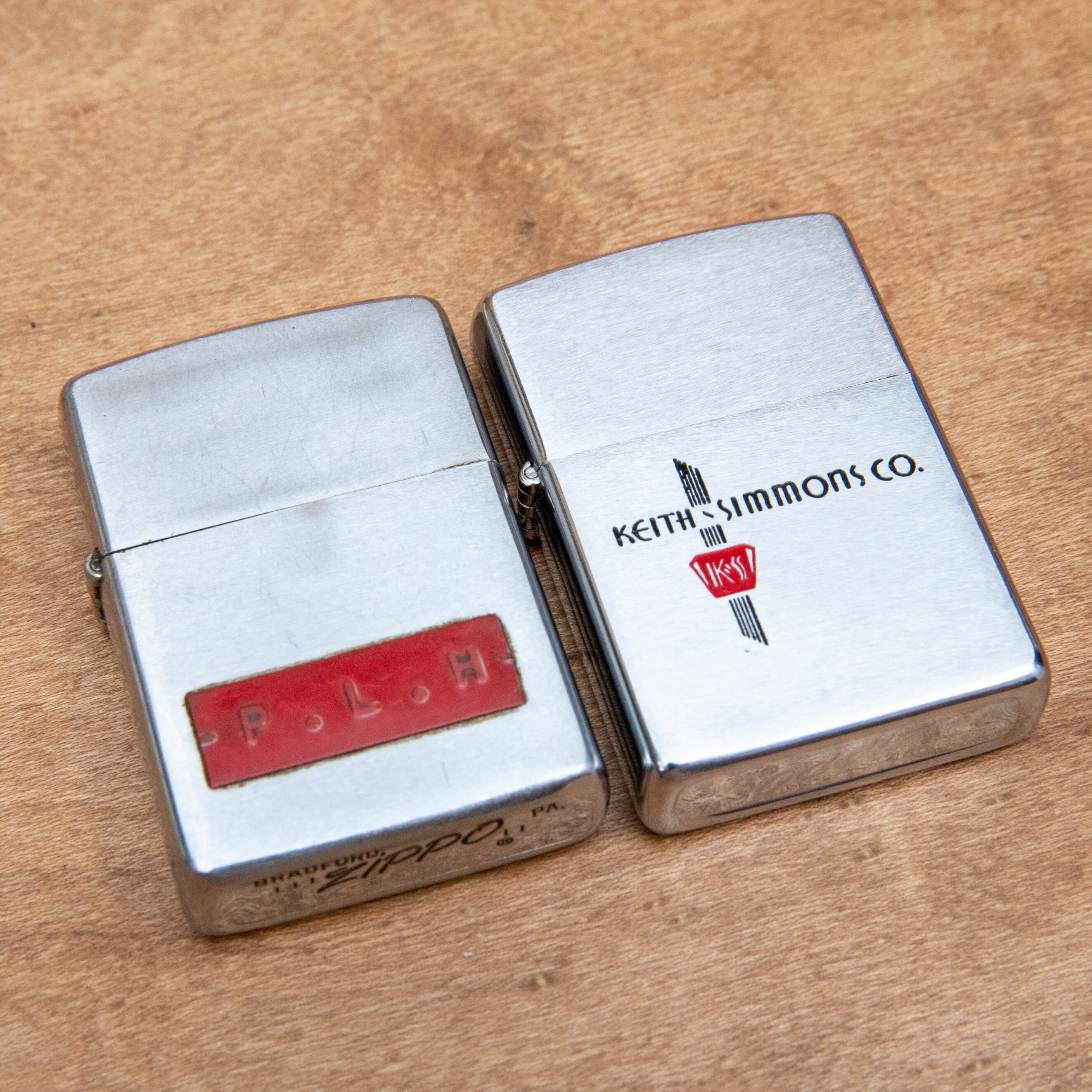Set of 2 Vintage Zippo Lighters, 1969-labeled With Red Strip, P. L. H. and 1979-embossed With, keith SIMMONS Co. , 1 Original Box - Etsy Set of 2 Vintage Zippo Lighters, 1969-labeled With Red Strip, P. L. H. and 1979-embossed With, keith SIMMONS Co. , 1 Original Box - Etsy