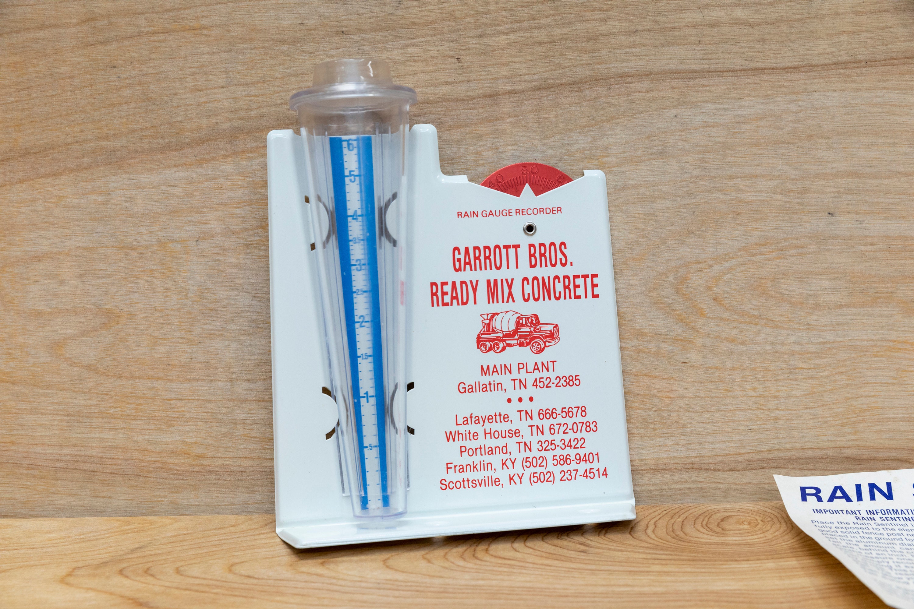 Vintage Rain Gauge, Metal Rain Gauge Recorder, Old Garden Decor