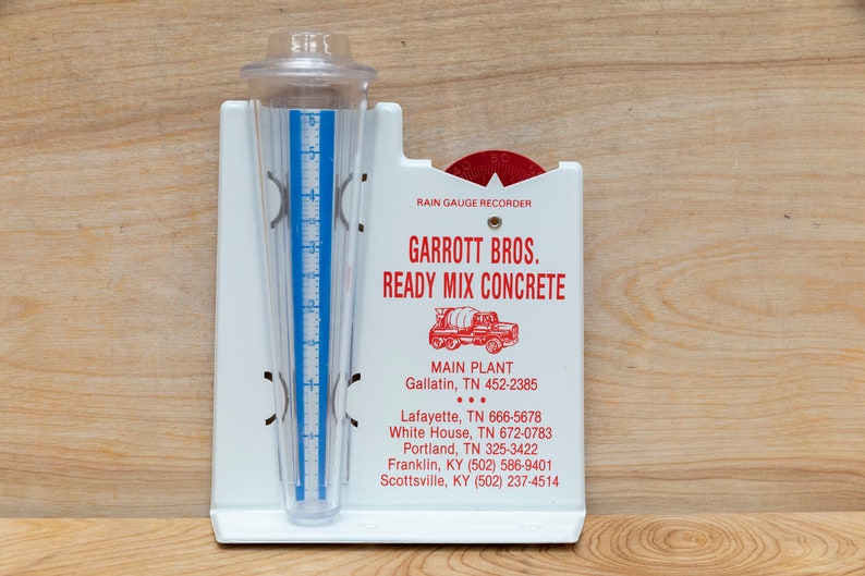 Vintage Rain Gauge Metal Rain Gauge Recorder Old Garden Etsy