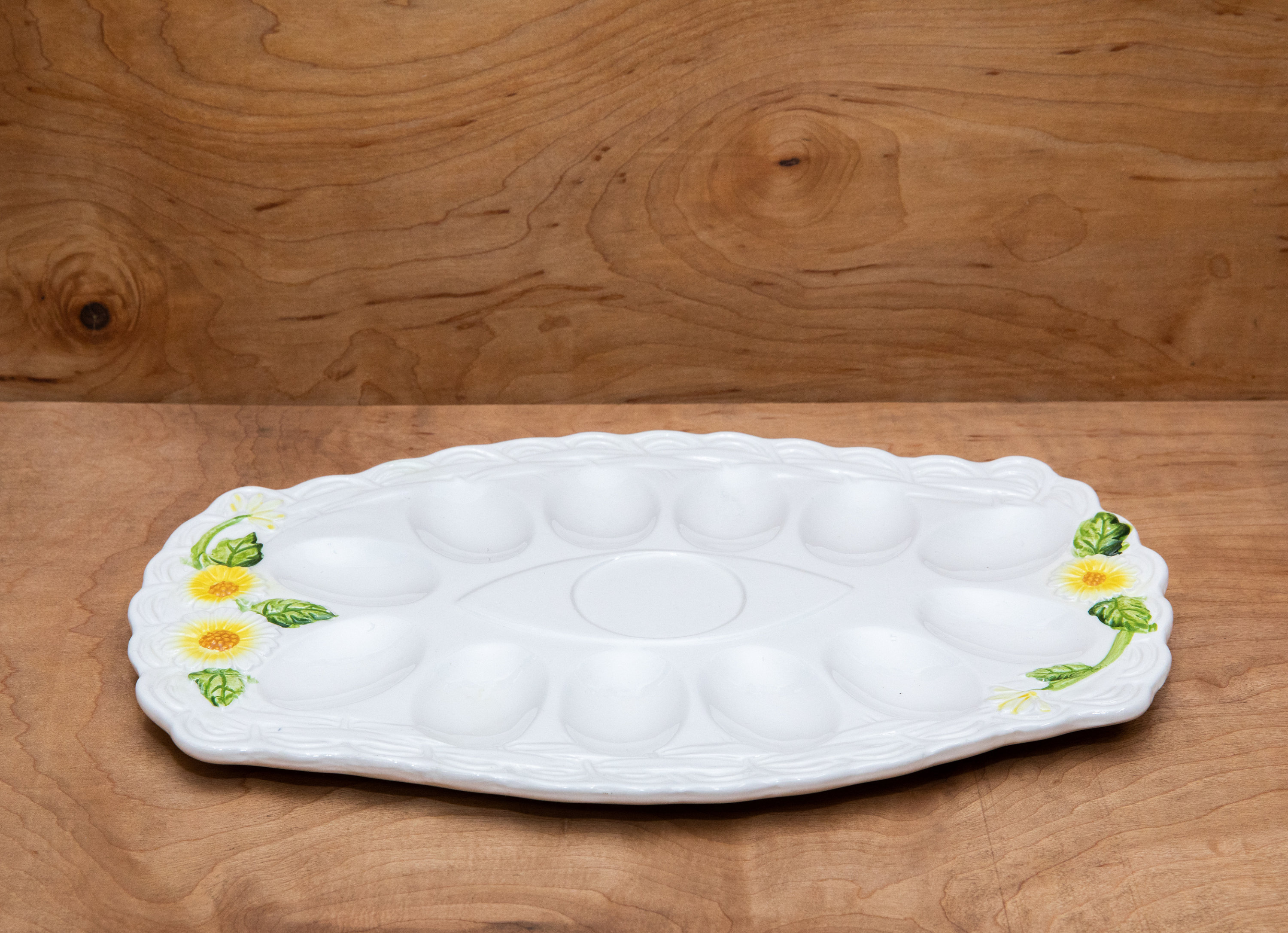 Vintage Serving Platter Vintage Egg Tray Deviled Egg Plate Etsy