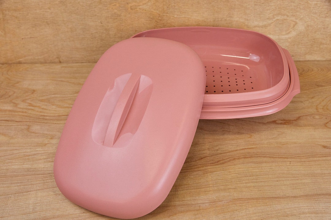 Vintage Tupperware Steamer Microwave Oval Steamer Vintage Etsy