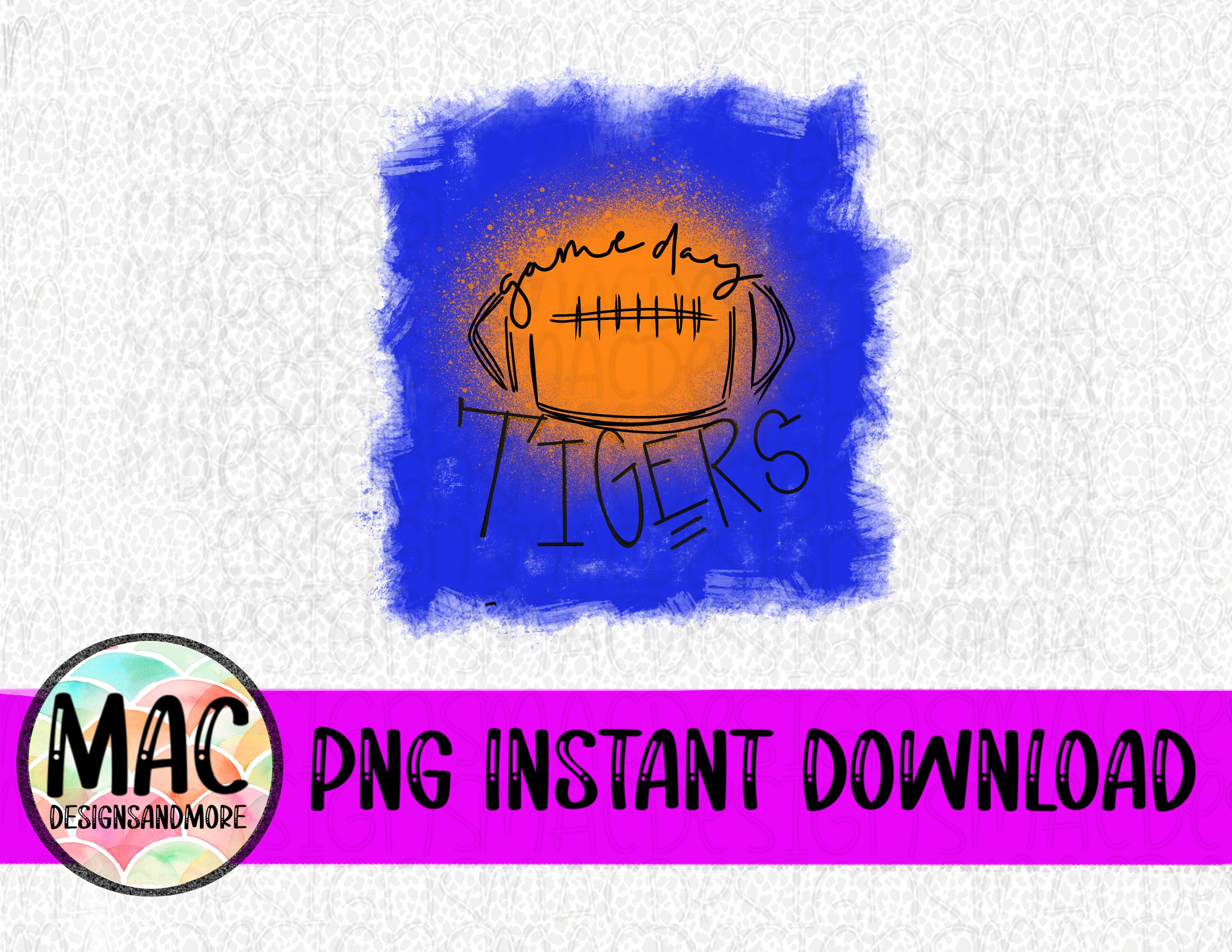 SALTILLO TIGERS FOOTBALL Png File Digital File Etsy