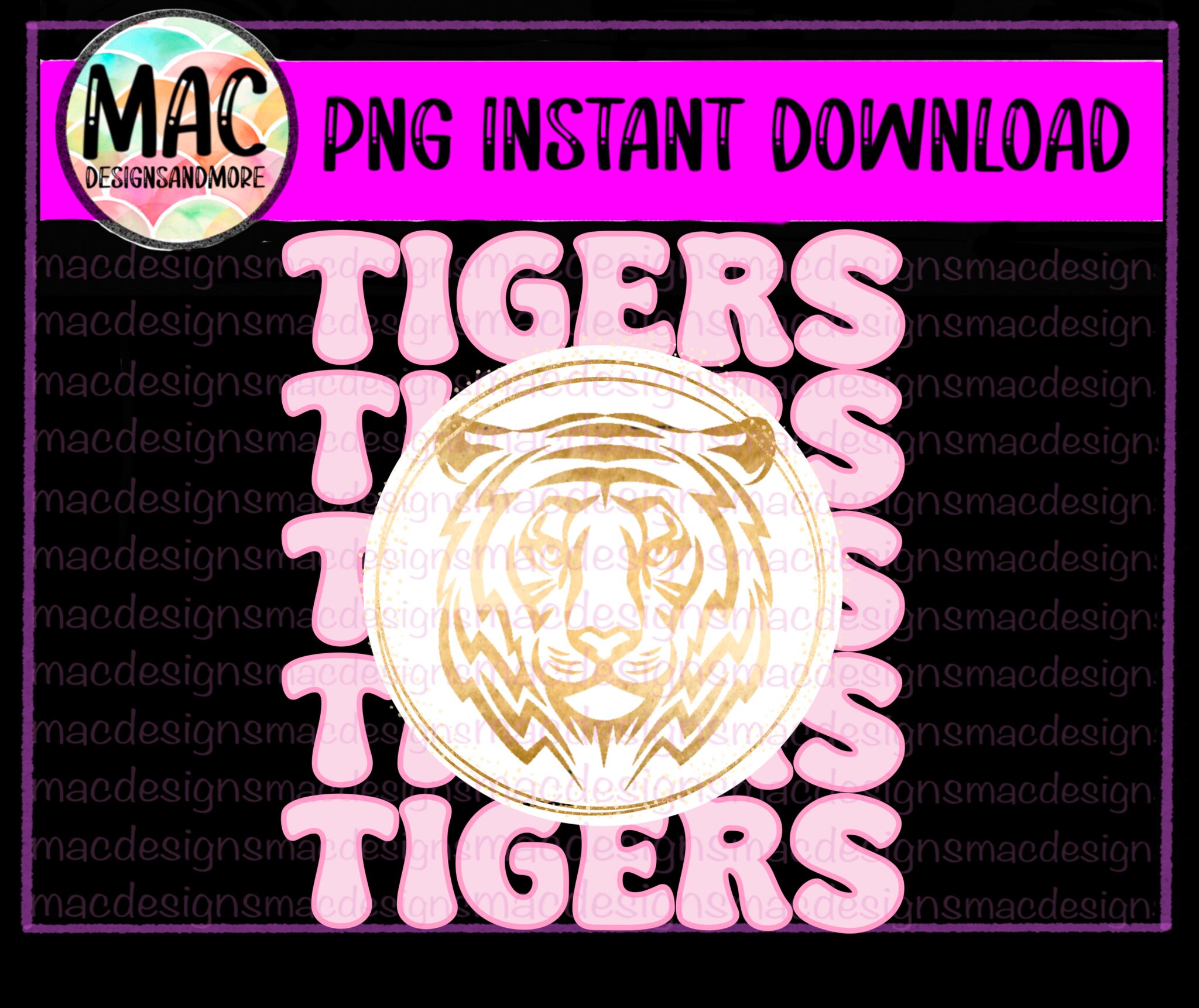 TIGER PNG FILE Saltillo Tigers Tigers Mascot Etsy
