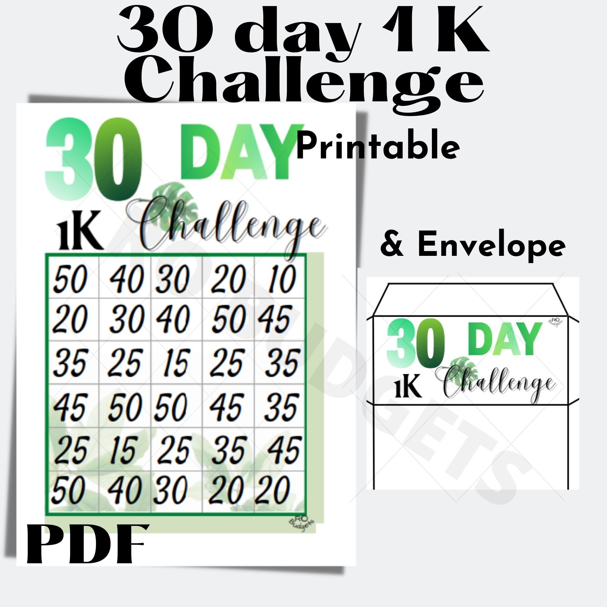1000 in 30 Days Printable PDF Money - Il Fullxfull.3771946522 Kvbf 
