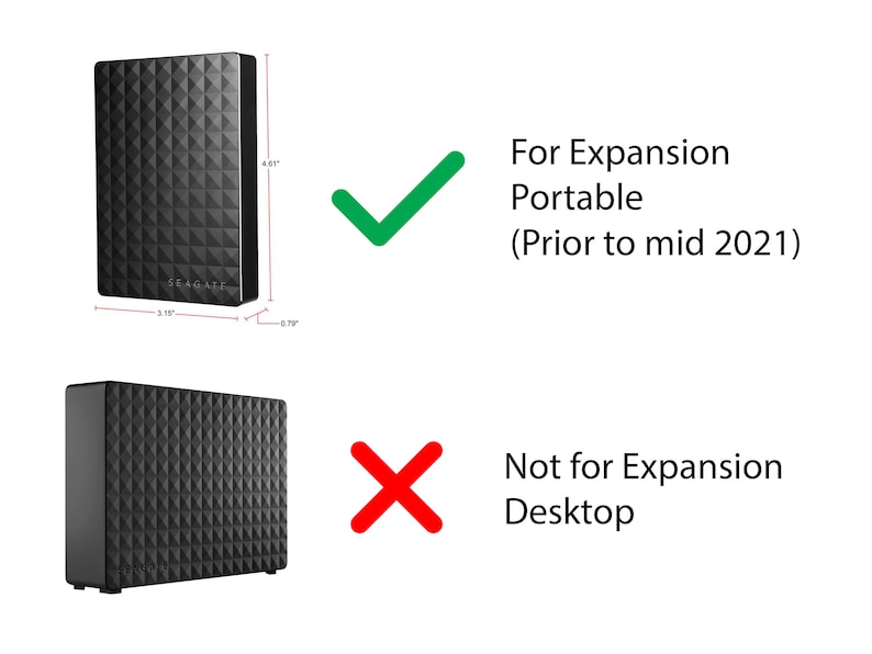 Seagate Expansion Portable External Hard Drive Rack Holder Etsy