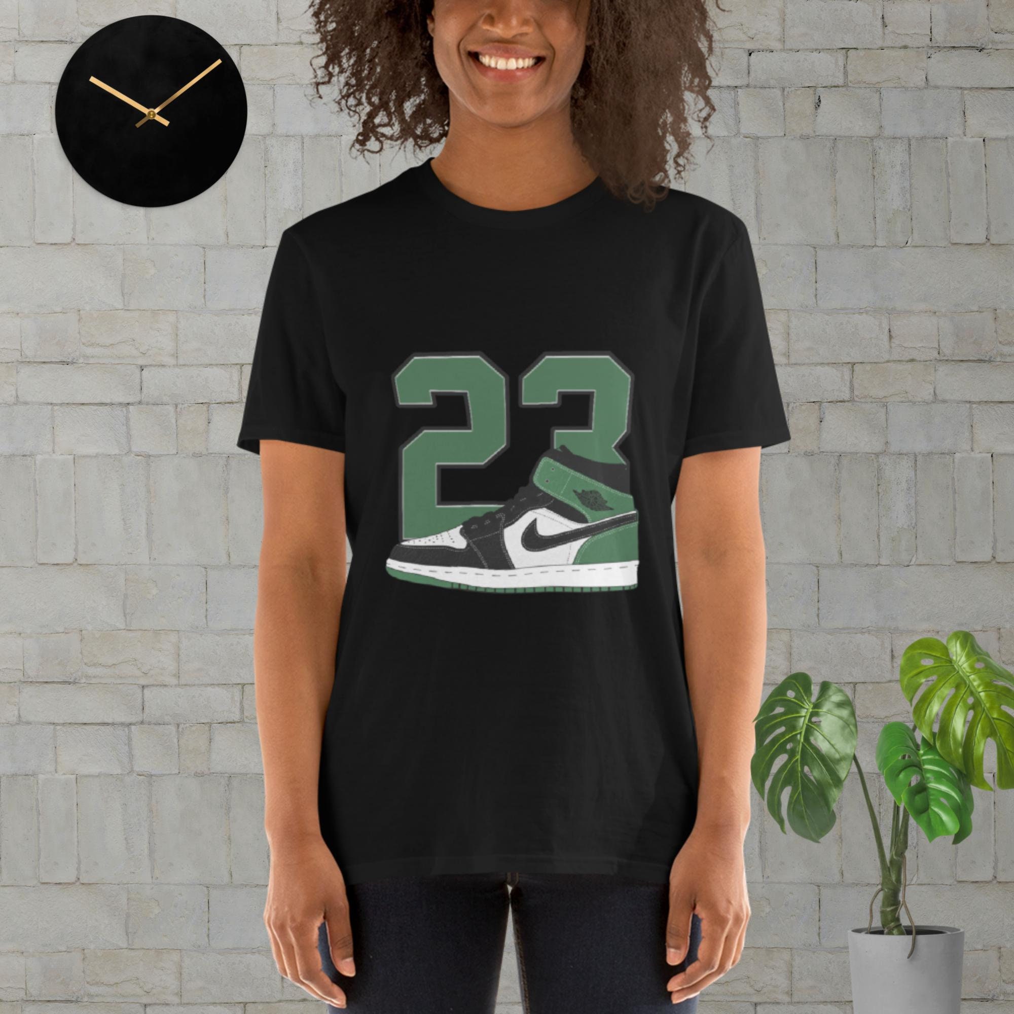 green and black jordan 1 shirt